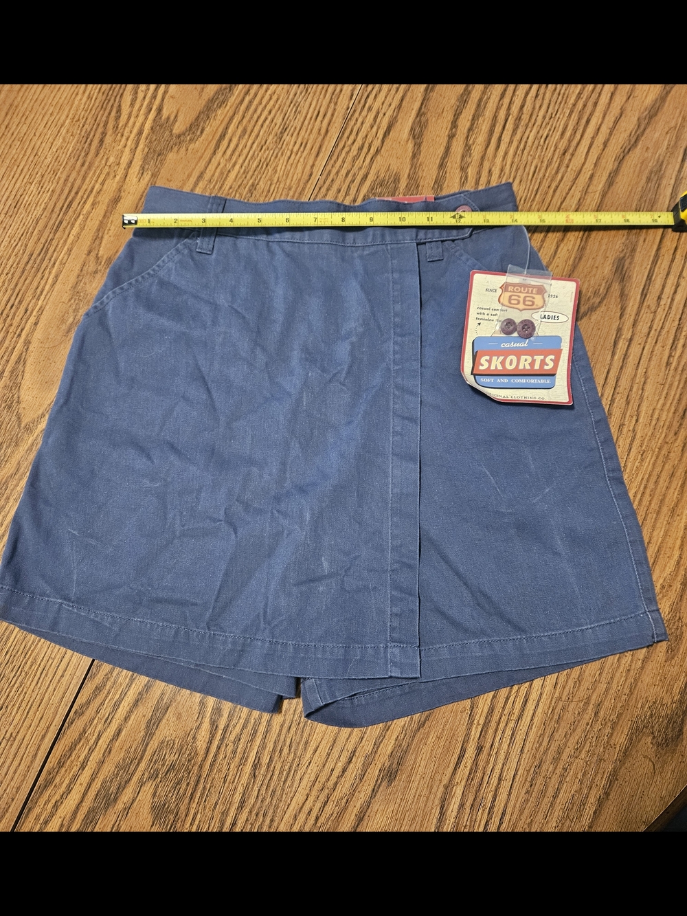 Route 66 Women's Blue Wrap Skort